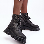 Жіночі зимові черевики високі GOE MM2N4021 37 Чорні (5903163991145) - зображення 6