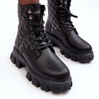 Жіночі зимові черевики високі GOE MM2N4021 38 Чорні (5903163991152) - зображення 7