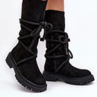 Жіночі зимові чоботи Tanive 37 Чорні (5905677934632) - зображення 2