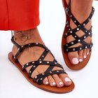 Жіночі сандалі Alemona 38 Чорні (5905677638370) - зображення 4