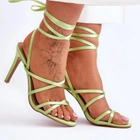 Sandały damskie wiązane Meya 37 Zielone (5905677108521) - obraz 7