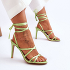 Sandały damskie wiązane Meya 37 Zielone (5905677108521) - obraz 8