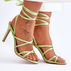 Sandały damskie wiązane Meya 40 Zielone (5905677108552) - obraz 7