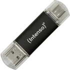 Pendrive Intenso Twist Line 64GB USB Type-A + USB Type-C Black (4034303031269) - obraz 1