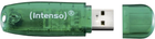 Pendrive Intenso Rainbow Line 8GB USB 2.0 Transparent-Green (4034303008537) - obraz 2