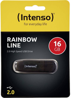 Pendrive Intenso Rainbow Line 16GB USB 2.0 Transparent-Black (4034303010011) - obraz 3