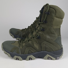 Кожаные берцы Oksy Tactical демисезонные ботинки Olive размер 42 - изображение 5