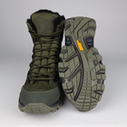 Зимние кожаные полуберцы на меху Oksy Tactical ботинки экомех Olive размер 43 - изображение 7