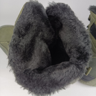 Зимние кожаные полуберцы на меху Oksy Tactical ботинки экомех Olive размер 41 - изображение 9