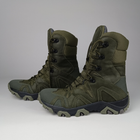 Зимние кожаные берцы Oksy Tactical на мембране GORE-TEX ботинки Olive размер 44 - изображение 4