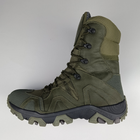 Зимові шкіряні берці Oksy Tactical на мембрані GORE-TEX черевики Olive розмір 44 - зображення 8