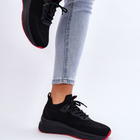 Sneakersy damskie z siatki na platformie do kostki wsuwane Cross Jeans LL2R4032C 36 Czarne (8697319464535) - obraz 2