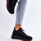 Sneakersy damskie z siatki na platformie do kostki wsuwane Cross Jeans LL2R4032C 39 Czarne (8697319464566) - obraz 2