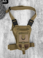 Тактична сумка стегна Tactical bag Coyote - изображение 5