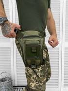 Тактична сумка стегна (прихована кобура) Tactical bag Olive - изображение 2