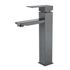 Cмеситель для умывальника WEZER PRO11-02-GUNGREY, оружейная сталь