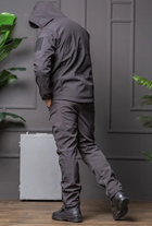 Мужской демисезонный Костюм полиция Softshell с Липучками под Шевроны черный Куртка и брюки S - изображение 11