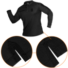 Поло футболка тактическая мужская с длинным рукавом для силовых структур Paladin Черная (7367), XXXL (OPT-10501) - изображение 5