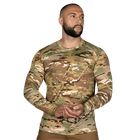 Лонгслів чоловічий тактичний еластичний футболка з довгим рукавом для силових структур Мультикам (7250), M (OPT-9561) - зображення 2
