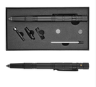 Ручка-мультитул со стеклобоем фонариком и отвёрткой Yarylo, Чорний - изображение 1