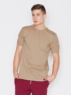 T-shirt męski bawełniany Visent V001 XL Beżowy (5902249100037) - obraz 3