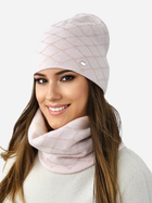 Комплект жіночий (шапка+снуд) Kamea K.23.204.09 One Size Рожевий (5903246777659) - зображення 1