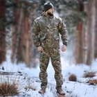 Зимовий чоловічий костюм Ріп-Стоп -20°C Утеплений бушлат та штани Мультикам 52 - зображення 1