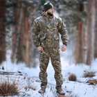 Зимовий чоловічий костюм Ріп-Стоп -20°C Утеплений бушлат та штани Мультикам 48 - зображення 1