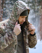 Зимовий чоловічий костюм Ріп-Стоп -20°C Утеплений бушлат та штани Мультикам 48 - зображення 4