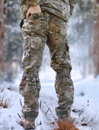 Зимовий чоловічий костюм Ріп-Стоп -20°C Утеплений бушлат та штани Мультикам 52 - зображення 6