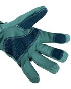 Перчатки SoftShell тактические зимние зелёные размер XL - изображение 3