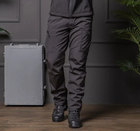 Мужские брюки Soft-shell на флисе с высокой посадкой черный цвет / ветрозащитные и водонепроницаемые L - изображение 1