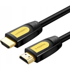 Кабель HDMI Ugreen HDMI to HDMI 2.0 Version Round Cable 1м Black/ Yellow (YM1236)