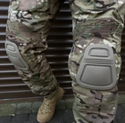 Мужские брюки G3 демисезонные повседневные с наколенниками в комплекте Рип-стоп KL101 с износостойкого материала с накладными и прорезными карманами липучками под коленом Мультикам XXL (Kali) - изображение 4