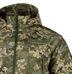 Мужская зимняя теплосохраняющая куртка SoftShell Max-Heat ММ-14 с капюшоном Пиксель ВСУ XL (Kali) KL061 - изображение 4