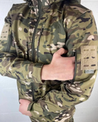 Військова чоловіча куртка Accord Soft-shell на флісі Мультикам XXL (Kali) KL016 - зображення 3