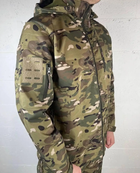 Військова чоловіча куртка Accord Soft-shell на флісі Мультикам XXL (Kali) KL016 - зображення 4