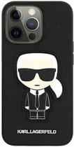 Etui CG Mobile Karl Lagerfeld Saffiano Iconic Karl Patch do Apple iPhone 13/13 Pro Czarny (3666339028190) - obraz 2