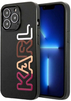 Etui CG Mobile Karl Lagerfeld MultiRozowy Brand do Apple iPhone 13/13 Pro Czarny (3666339049348) - obraz 1