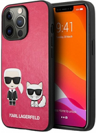 Панель CG Mobile Karl Lagerfeld Ikonik Karl&Choupette для Apple iPhone 13/13 Pro Fuchsia (3666339027278) - зображення 1