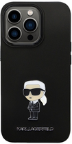 Etui CG Mobile Karl Lagerfeld Silicone Iconic Metal Pin do Apple iPhone 13/13 Pro Czarny (3666339165932) - obraz 2