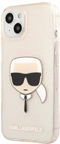 Панель CG Mobile Karl Lagerfeld Glitter Karl Head для Apple iPhone 13 Gold (3666339027582) - зображення 2