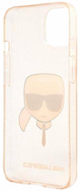 Etui CG Mobile Karl Lagerfeld Glitter Karl Head do Apple iPhone 13 Zloty (3666339027582) - obraz 3