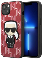 Etui CG Mobile Karl Lagerfeld Monogram Iconic Patch do Apple iPhone 13 Czerwony (3666339049416) - obraz 1