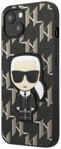 Etui CG Mobile Karl Lagerfeld Monogram Iconic Patch do Apple iPhone 13 Czarny (3666339049379) - obraz 2