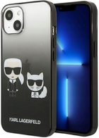 Etui CG Mobile Karl Lagerfeld Gradient Iconic Karl&Choupette do Apple iPhone 13 Czarny (3666339049256) - obraz 1