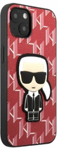 Etui CG Mobile Karl Lagerfeld Monogram Iconic Patch do Apple iPhone 13 mini Czerwony (3666339049409) - obraz 3