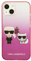 Etui CG Mobile Karl Lagerfeld Gradient Iconic Karl&Choupette do Apple iPhone 13 mini Rozowy (3666339049201) - obraz 2