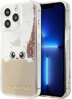 Etui CG Mobile Karl Lagerfeld Peek a Boo Liquid Glitter do Apple iPhone 13 Pro Max Rozowy (3666339040055) - obraz 1