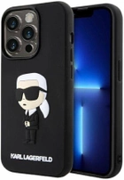 Etui CG Mobile Karl Lagerfeld Rubber Iconic 3D do Apple iPhone 14 Pro Czarny (3666339122645) - obraz 1